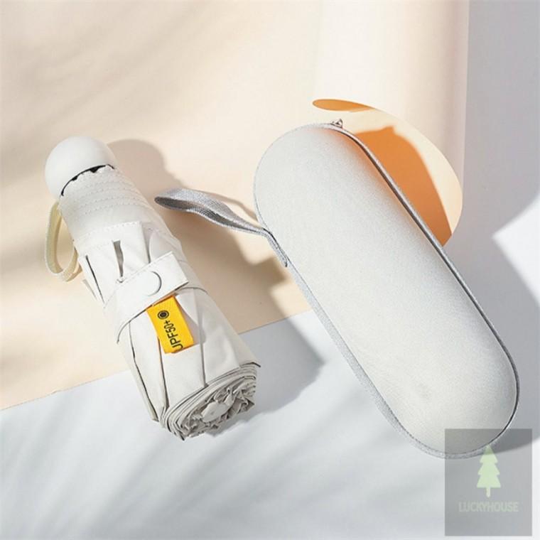 UV차단 5단 캡슐 양우산 화이트 초미니우산 5단우양산 5단양우산