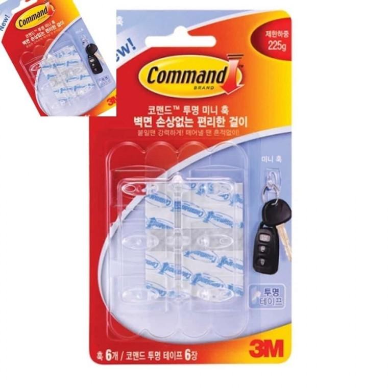 3M 코맨드 탈부착식벽걸이 미니 탈부착고리 벽걸이후크 가방걸이 모자걸이
