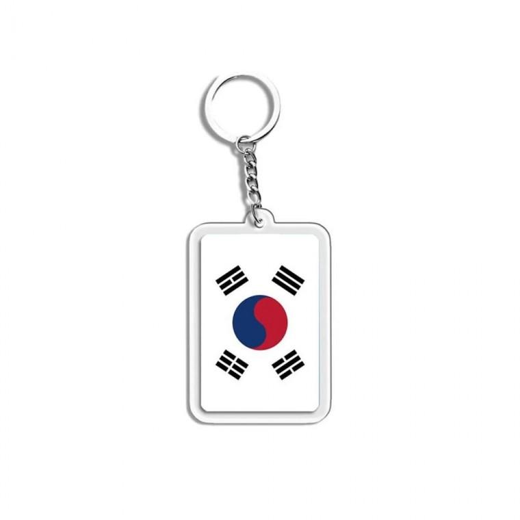 루미나D 가방 미니 태극기 열쇠고리 키링 5p 아크릴 자동차 키홀더
