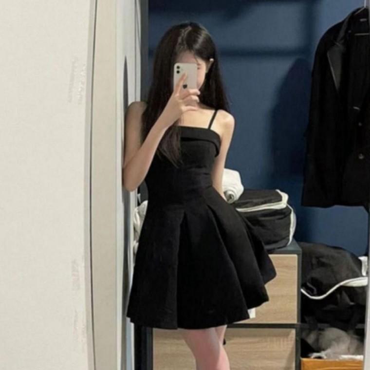 여성 플레어 나시 미니원피스