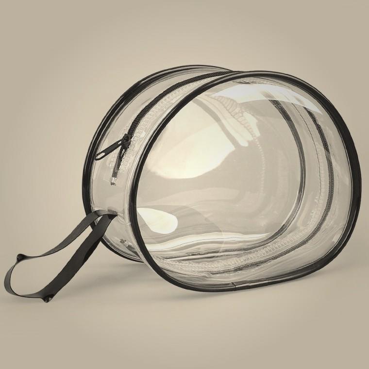 가정용 라운드 투명 보관 케이스 파우치 투명파우치 미니파우치