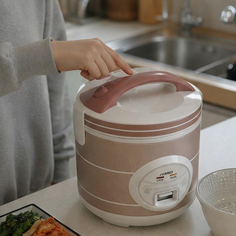 미니 전기보온밥솥 원터치 15분 쾌속취사 세척편리 찜기포함 자취방 집밥용