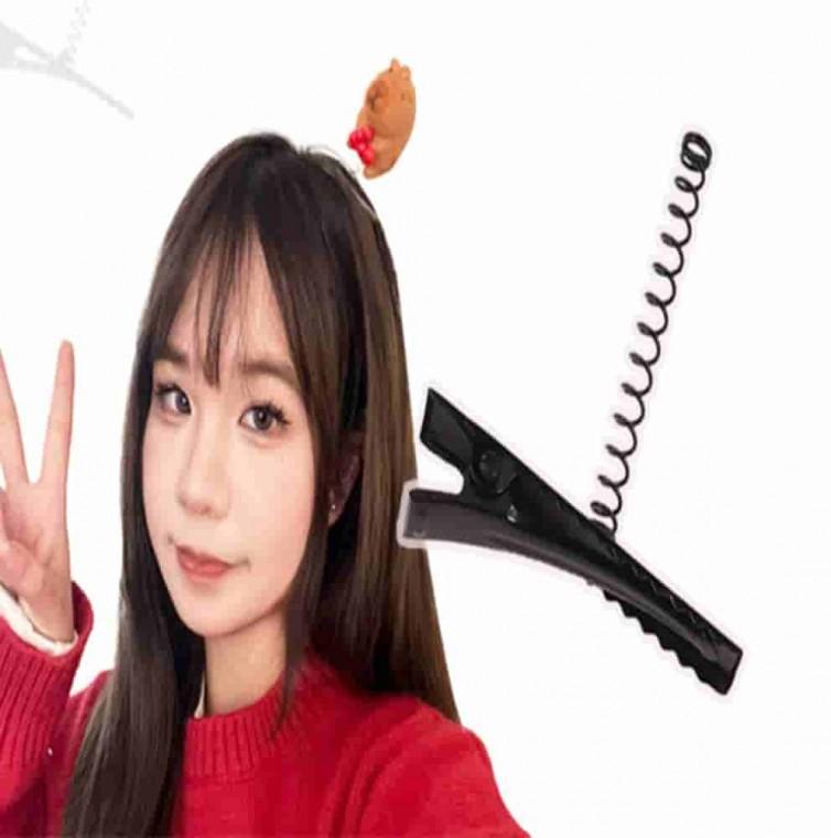 안테나 집게핀 헤어미니집게핀 포인트헤어핀 예쁜집게핀