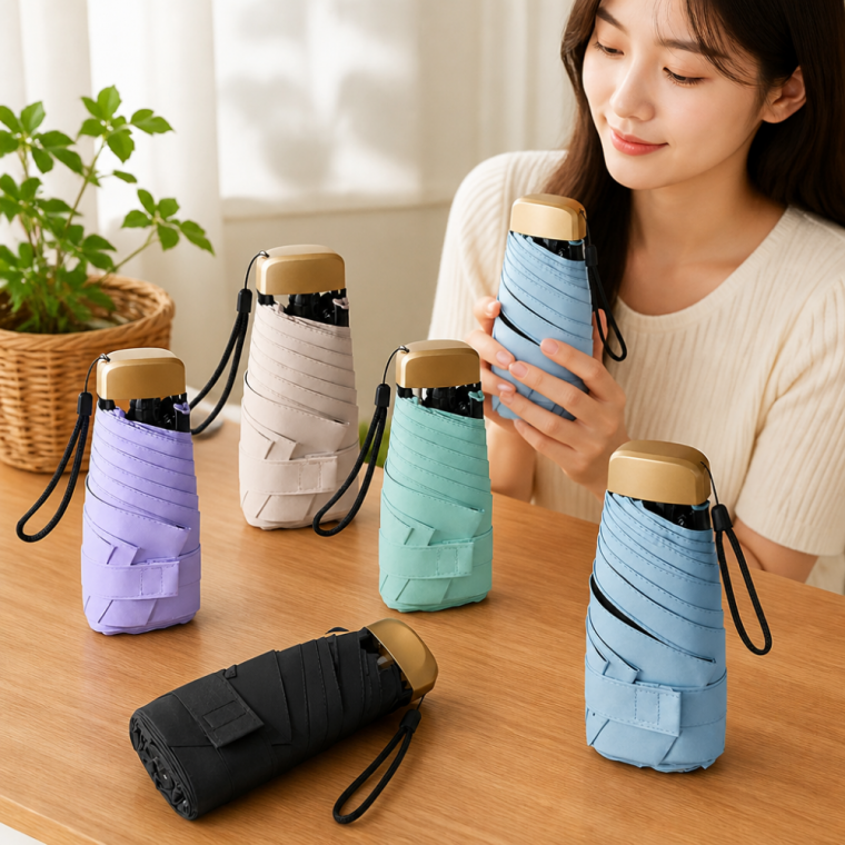 자외선차단 미니 양우산 접이식 햇빛가리개 겸용 휴대용 우산