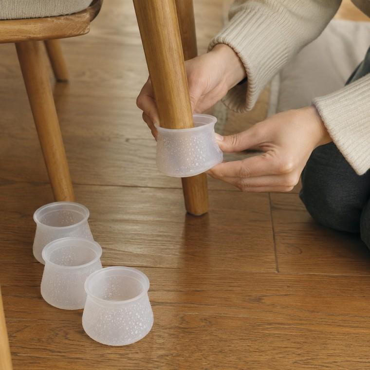 실리콘 샤워 발매트 미끄럼방지 지압돌기 물빠짐홀 55cm 그레이