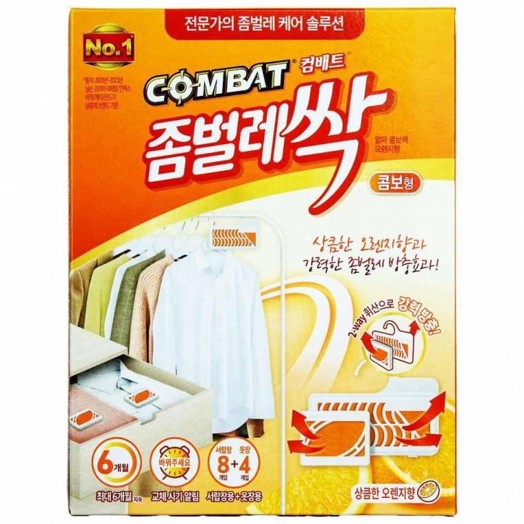 컴배트 좀벌레 싹 콤보형 16g(서랍장용 8개 옷장용 4개)