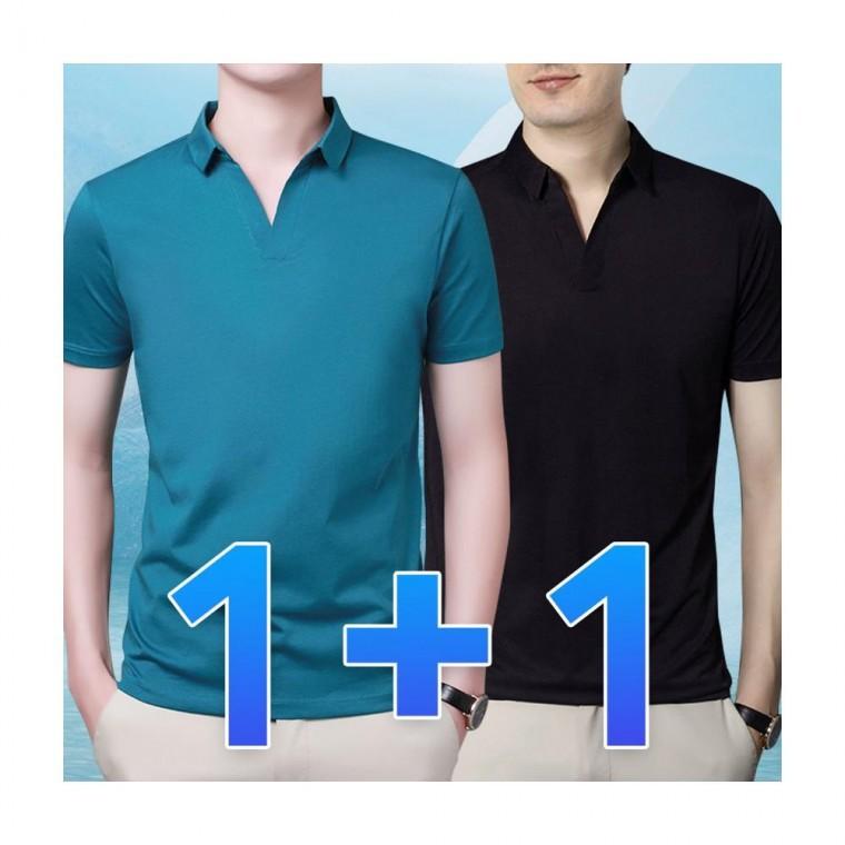 루미나D 여름 냉감 1+1 카라 반팔티 피케 티셔츠