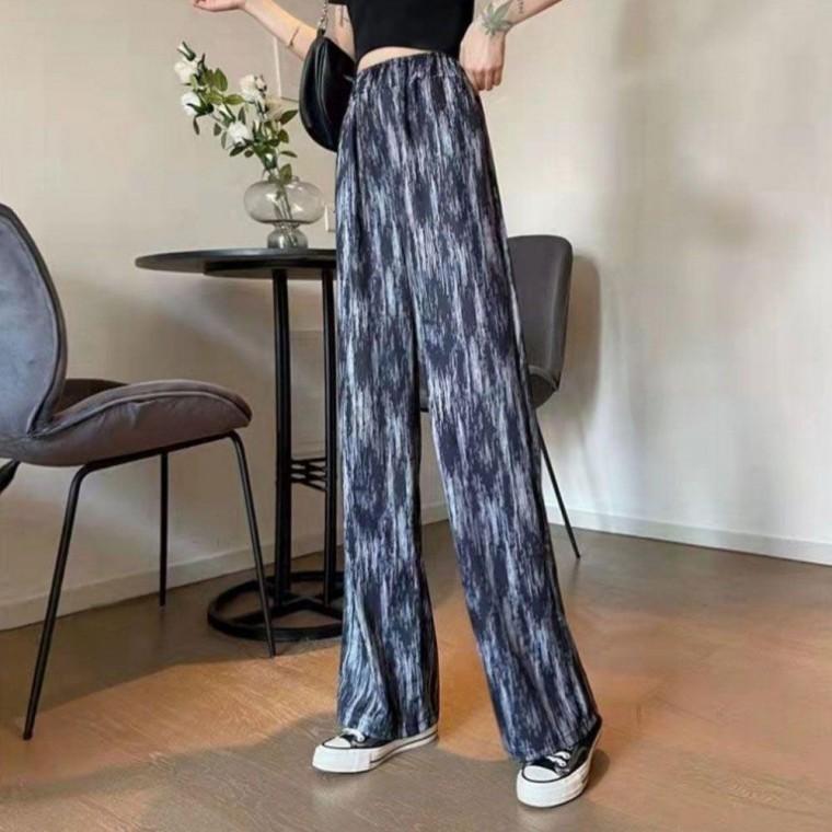 허리밴딩 아이스 냉감 쿨바지 여름 일자 츄리닝 팬츠 데일리 여자 여성 고무줄