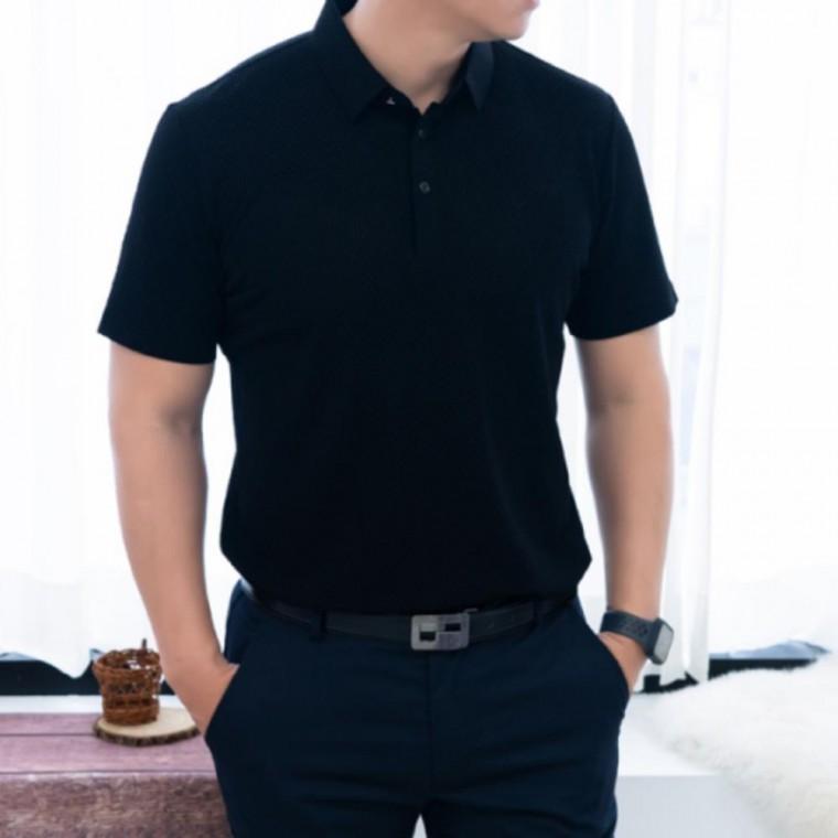 남성 여름 냉감 쿨 아이스 카라 엠보 반팔 티셔츠
