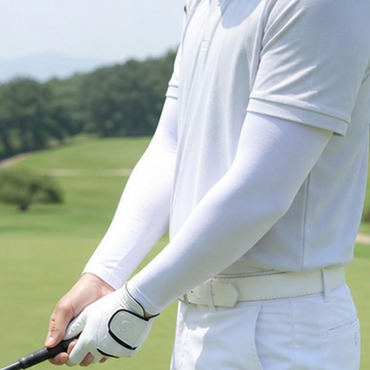 냉감 무봉제 쿨토시 자외선차단 흡한속건 여름 야외활동 골프용 팔토시