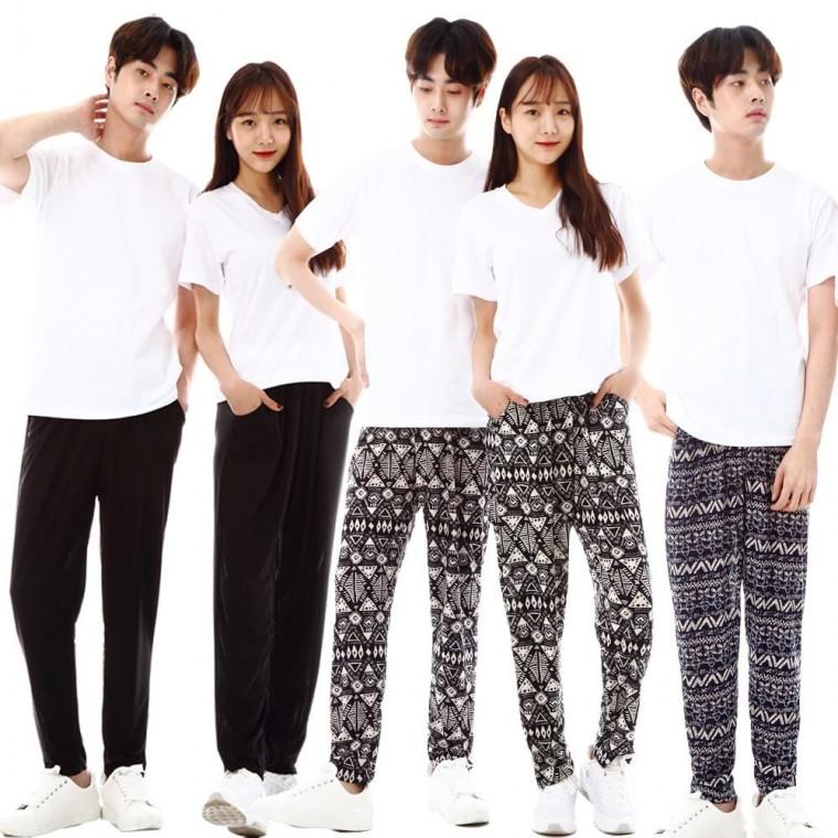 아이스 쿨바지 9부바지 냉감바지 잠옷 남성 여성 여름