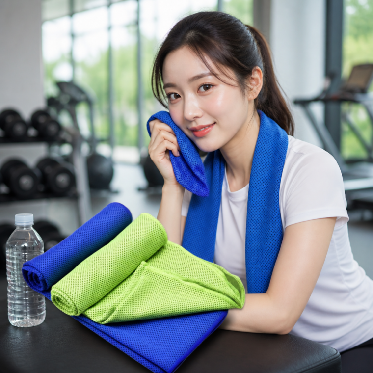 냉감 스포츠 타월 아이스 냉각 수건 야외 운동용 건조 세면