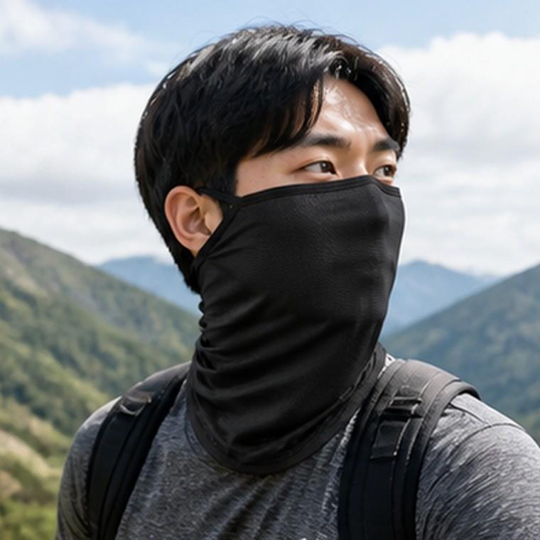 자외선차단 스포츠마스크 얼굴햇빛가리개 목까지 감싸는 메쉬 냉감마스크