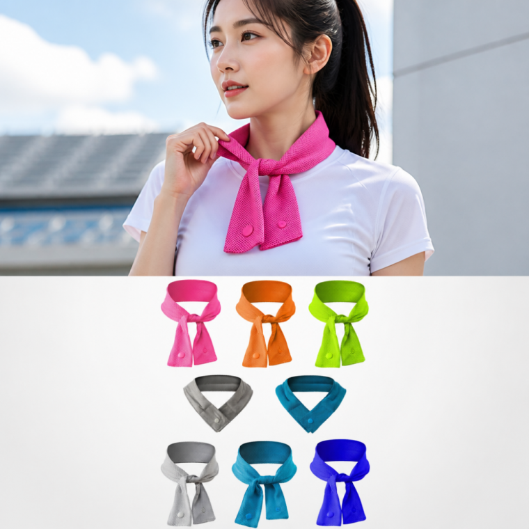 냉감 목스카프 단추형 아이스 쿨링 스카프 스포츠 토시