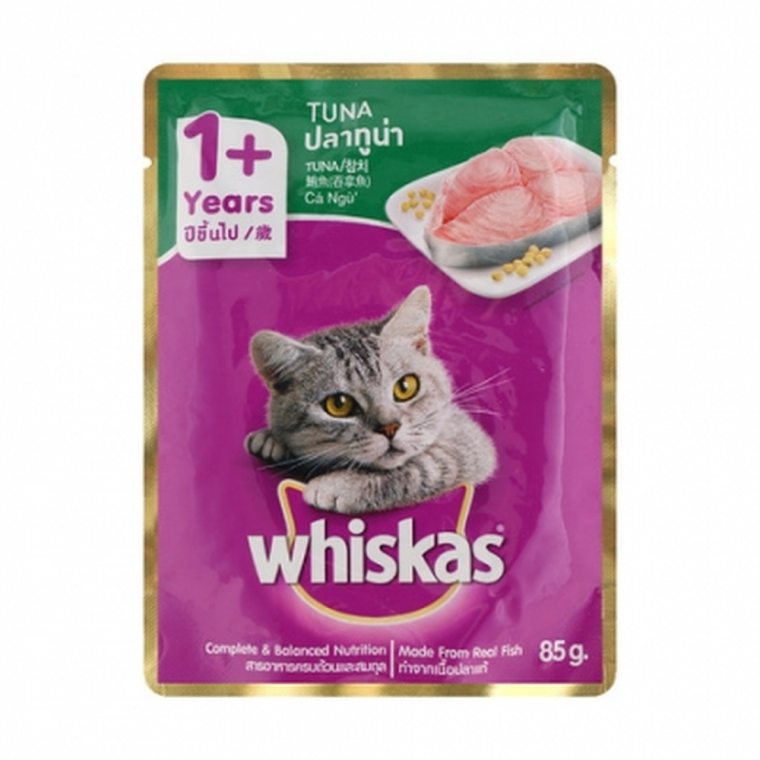 (6개묶음)위스카스 참치 파우치 80g