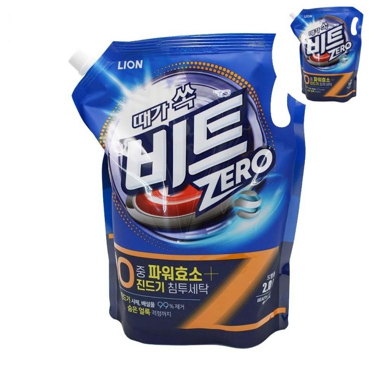 드럼용 액체세제 2.0L 제로 리필 파우치 1EA 살균세제 드럼용세제 빨래세제
