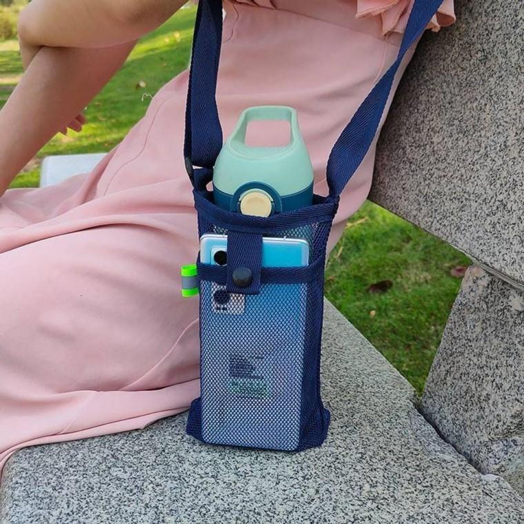 물병 매쉬 가방 여행 휴대용 텀블러 물컵 크로스 파우치 커버 컵홀더 텀블러백 주머니