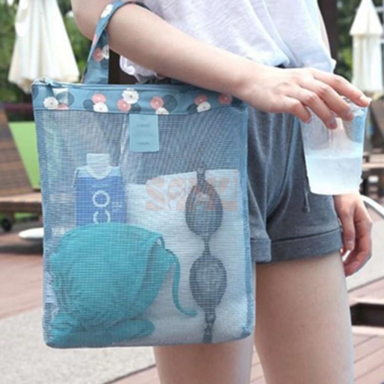 메쉬 파우치 수영복파우치 심플한파우치
