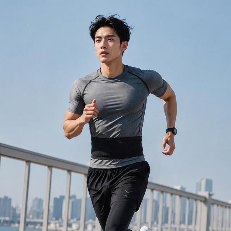 러닝 벨트백 허리 수납밴드 운동용 힙색 조깅 마라톤 휴대폰 파우치