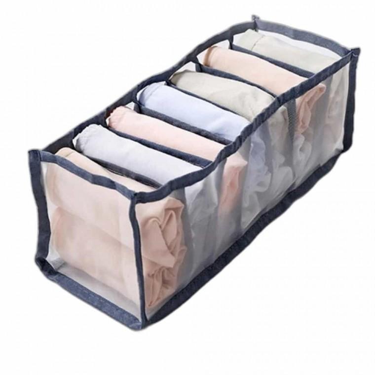 메쉬 옷장 서랍 칸막이 7칸 옷장수납박스 옷정리수납함 서랍속옷정리함 의류보관함 의류수납박스