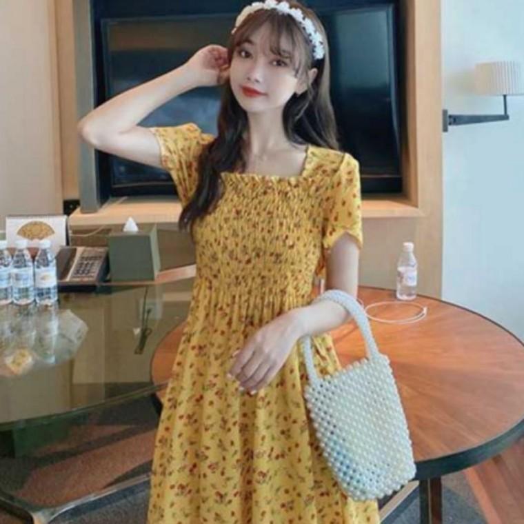 데이트룩 데이트 원피스 플라워원피스 룩 여름 플라워 20대 여자 잔꽃 쉬폰 여름원피스