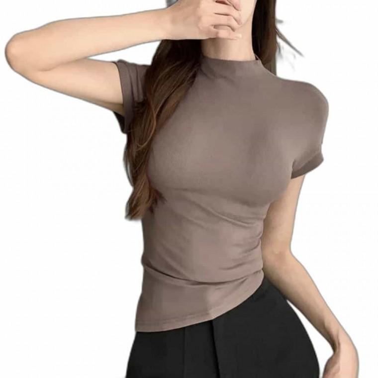여자 캡소매 반팔티 이너반팔 반팔티셔츠 여자티셔츠 여성반팔티셔츠 여름내의
