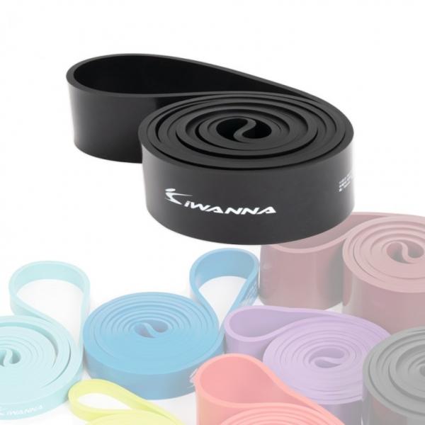 아이워너 라텍스 풀업밴드 64mm 제트블랙 스트레칭
