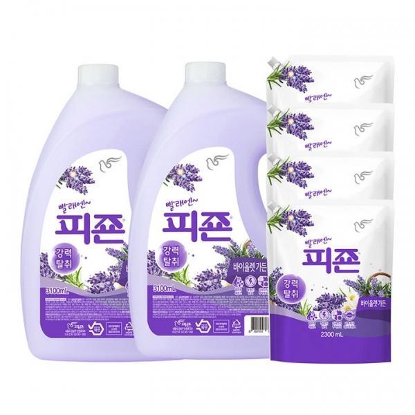 피죤 레귤러 섬유유연제 바이올렛가든 3.1L x 2 + 2.3L x 4