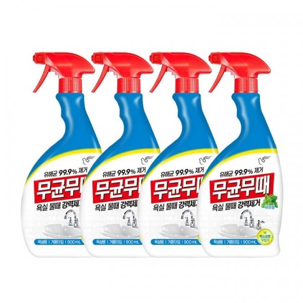 피죤 무균무때 세정제 욕실용 900ml x 4