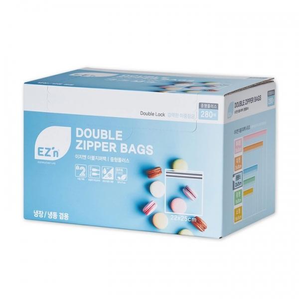 이지엔 더블지퍼백 중형플러스 280매