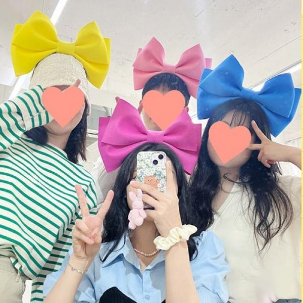 대왕 리본  머리띠 소품 [왕리본 놀이공원 롯데월드 놀이동산 생일 파티 체육대회 이벤트 주인공