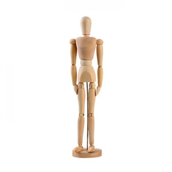 인테리어 장식소품 원목 구체 관절 목각인형 30cm