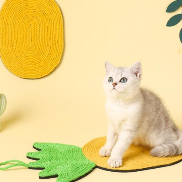 멍냥이랑 고양이 파인 벽걸이 부착 스크래쳐