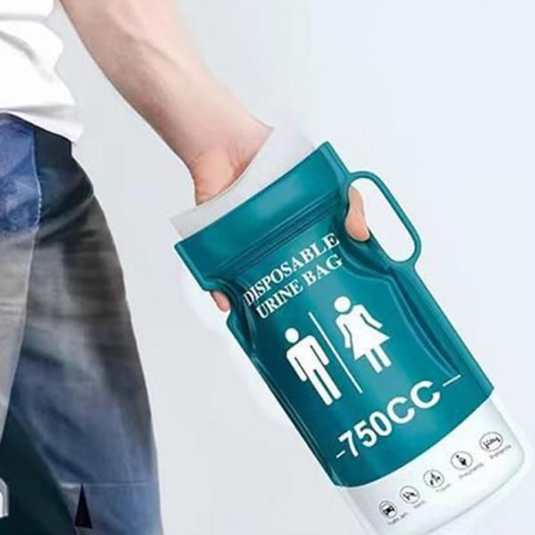 휴대용 손잡이 소변봉투 1봉지(6개)