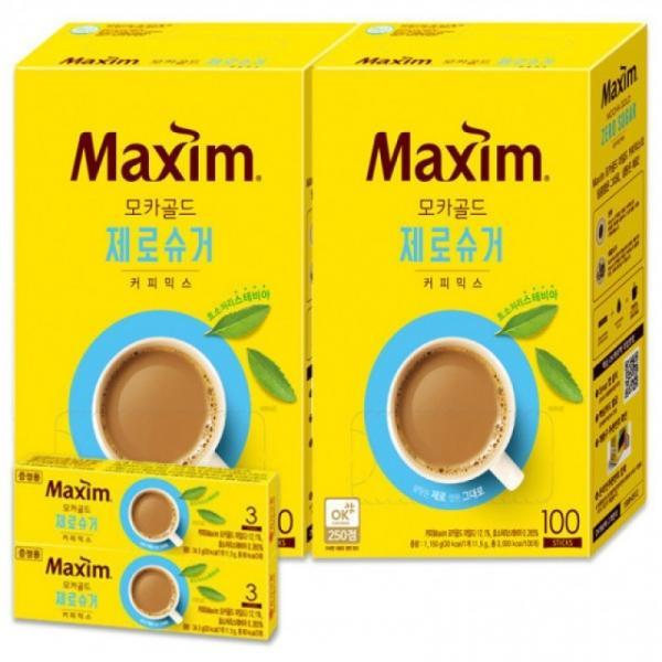 맥심 모카골드 제로슈거 100Tx2개+6T 총206T