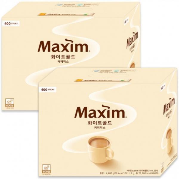 맥심 화이트골드 커피믹스 400Tx2개