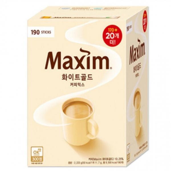 동서식품맥심 화이트골드 커피믹스 190T