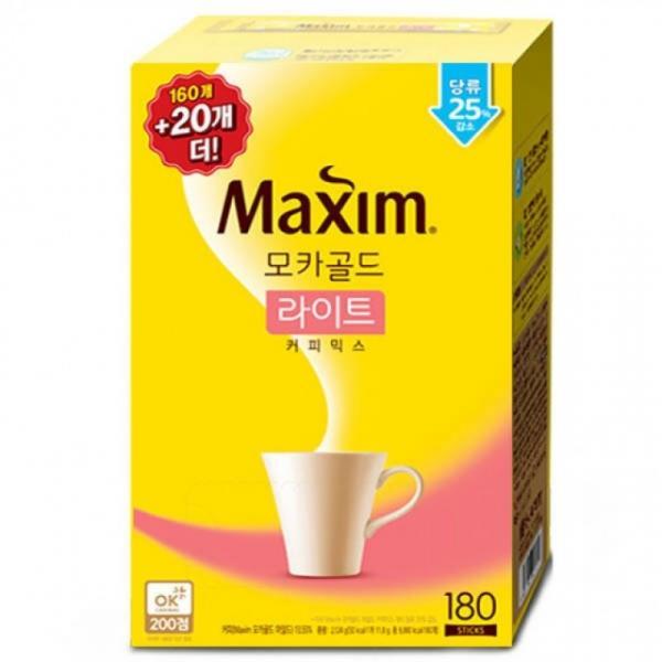 맥심 모카골드 라이트 커피믹스 180T