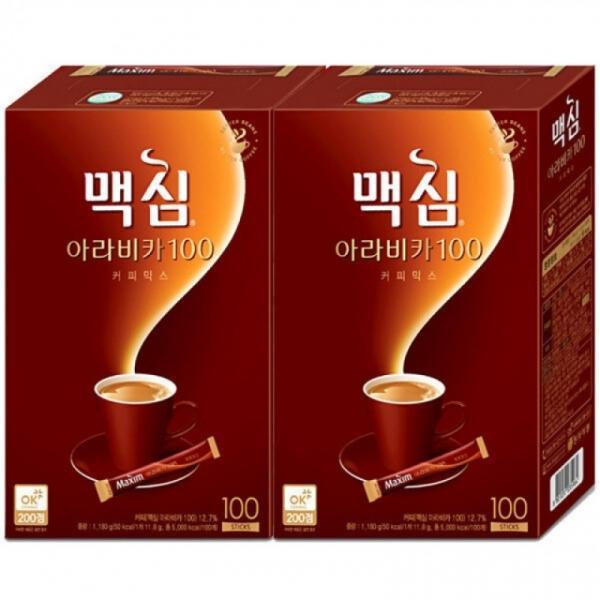 맥심 아라비카 커피믹스 100Tx2개