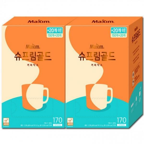 맥심 슈프림골드 커피믹스 170Tx2개