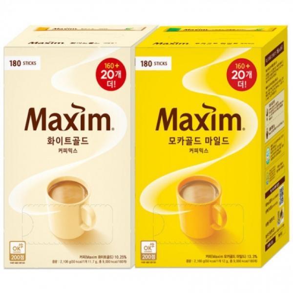 맥심 모카골드 180T+화이트골드 180T 총360T