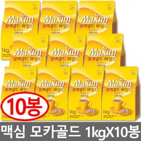 맥심 모카골드 커피믹스 자판기용 1kgX10개