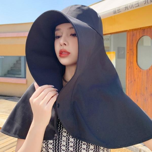 예쁜 농사 모자 여성 와이드 썬캡 낚시 바캉스 모자