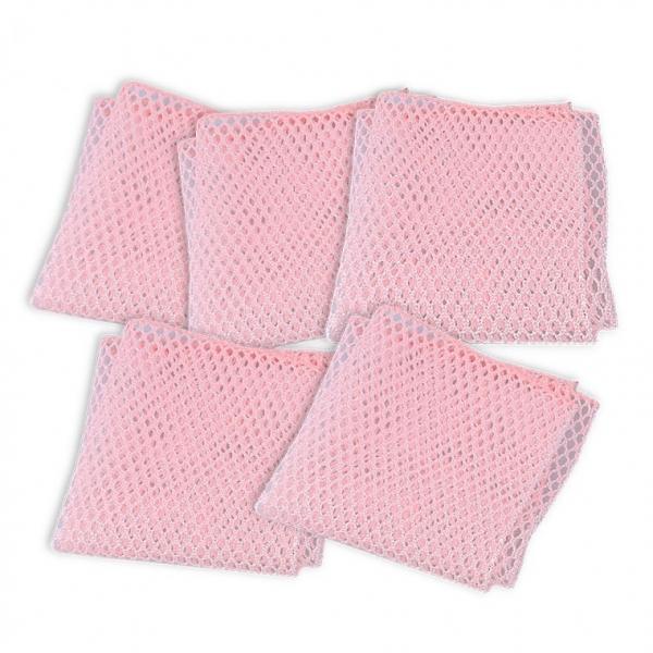 데코 망사수세미 핑크 5P 설거지 주방 그물 캠핑 청소