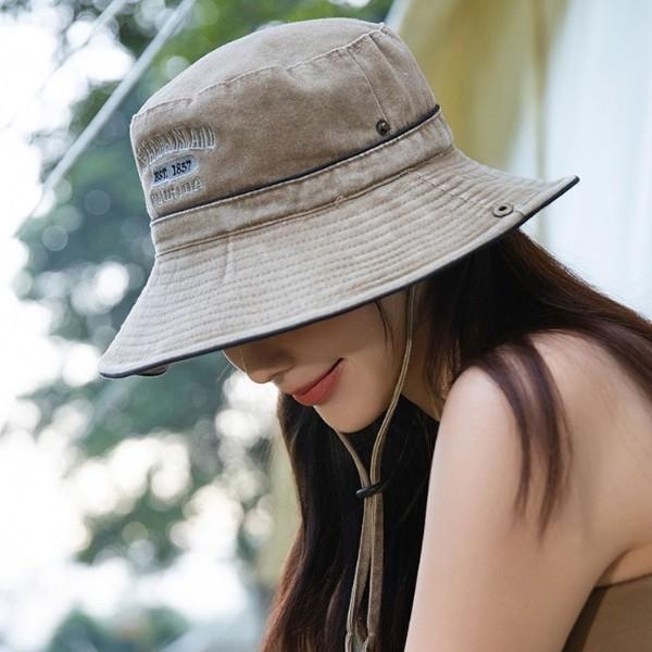 구제 빈티지 스타일 둥근챙 사이드단추 포인트 하이킹 벙거지 캐주얼 패션 데일리 모자 코디