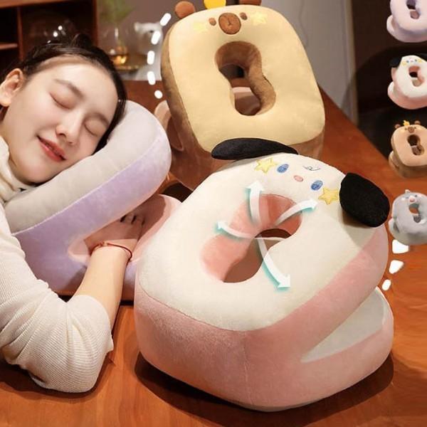 부드러운 쿠션감 목과 머리를 편안하게 귀여운 동물 모양 디자인 사무실 학교 여행 취향