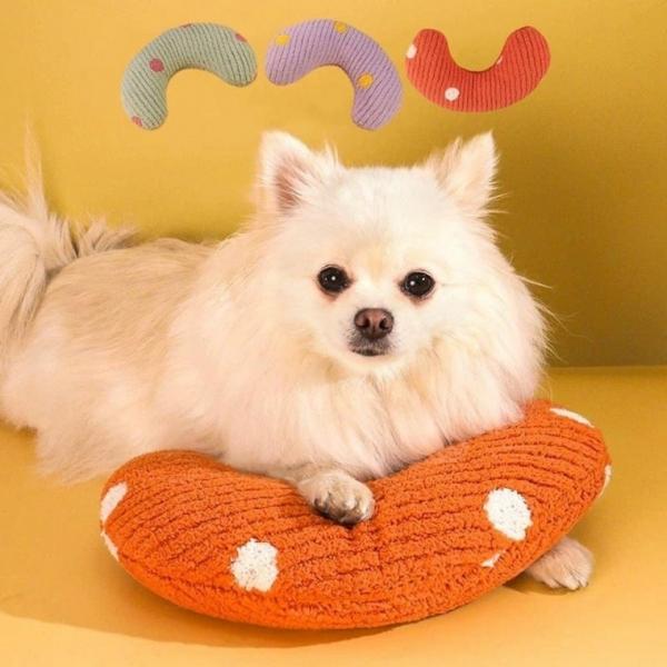 강아지 고양이 베개 목베개 잠자리 U형 목쿠션 애견용 머리받 베개 강아지 귀여운 수면 소프트 고양이