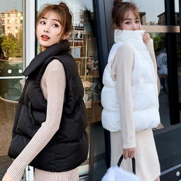 겨울 귀여운 따뜻한 스트릿 패션 여자 숏 패딩 조끼 남자 가벼운 롱 방한 커플 여성 남성 패딩조끼 여자