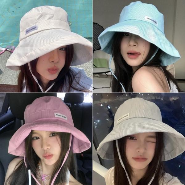 [큰손할인] 파스텔 스트링 버킷햇 모자 사파리 벙거지 여름 시원한 챙넓은 여행 캠핑 귀여운 휴양지 비치