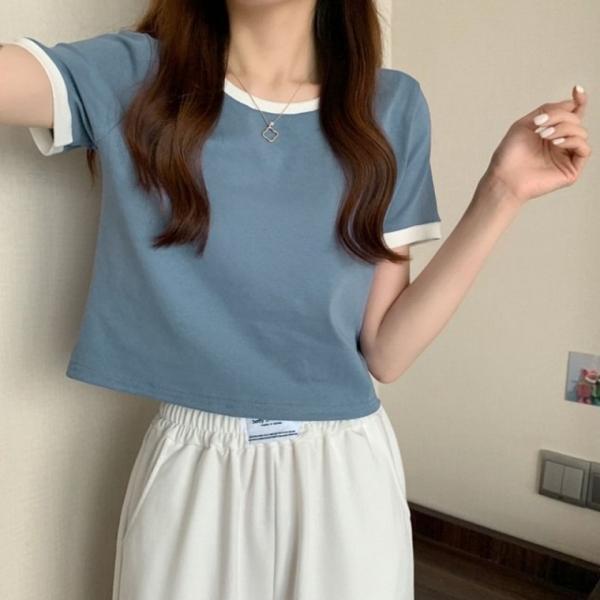 여성 여름 티셔츠 기본 스판 이너티 부드러운 여자 의류